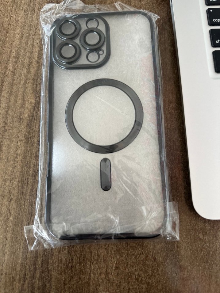 Düğmeli Siyah Sokak Stili iphone 16 pro max magsafe kılıf - Görsel 2