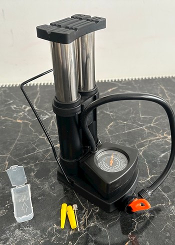 Çift Silindirli Ayak Pompası Siyah - Görsel 2