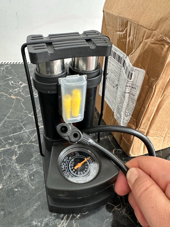 Çift Silindirli Ayak Pompası Siyah - Görsel 4