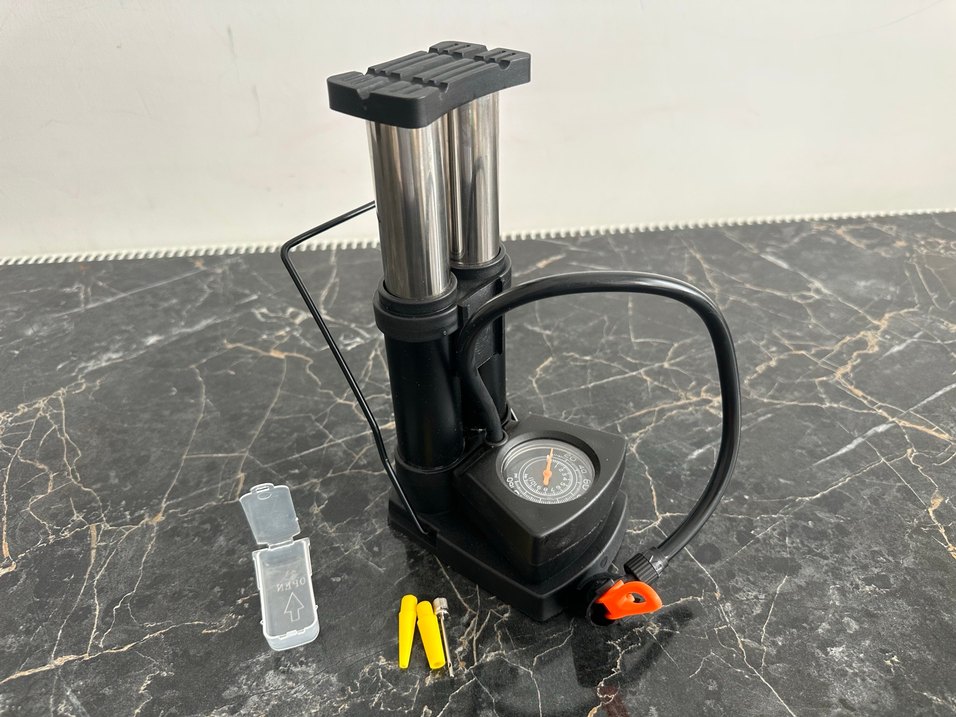 Çift Silindirli Ayak Pompası Siyah - Görsel 2