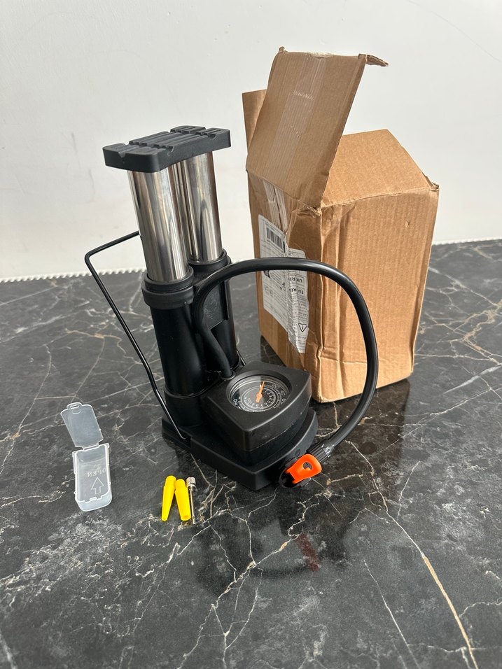 Çift Silindirli Ayak Pompası Siyah - Görsel 3