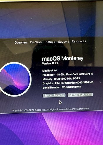 MacBook Air Orjinal Batarya 102 defa şarj - Görsel 7