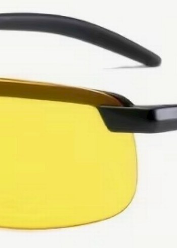 Sarı Parlak Minimalist Araç Sürüş Gözlüğü - Görsel 2