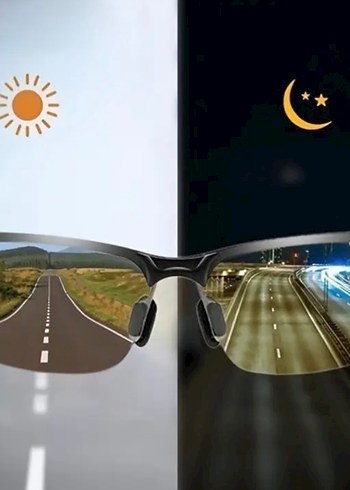 Sarı Parlak Minimalist Araç Sürüş Gözlüğü - Görsel 4