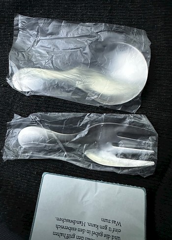 Paslanmaz Gümüş Renk Kamp Çatal ve Kaşığı - Görsel 2