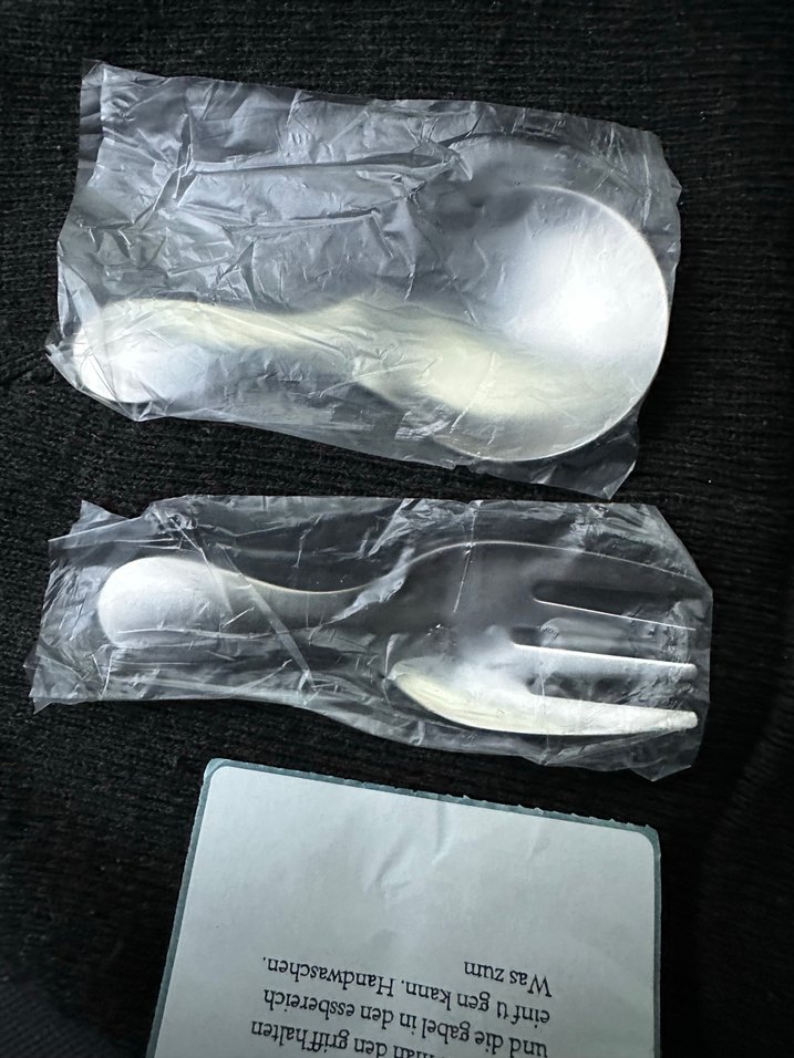 Paslanmaz Gümüş Renk Kamp Çatal ve Kaşığı - Görsel 2