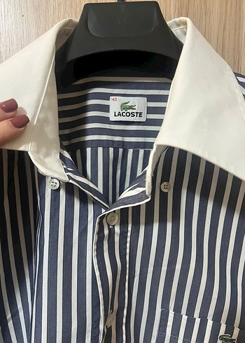 Lacoste Erkek Çizgili Uzun Kollu Gömlek - Görsel 3