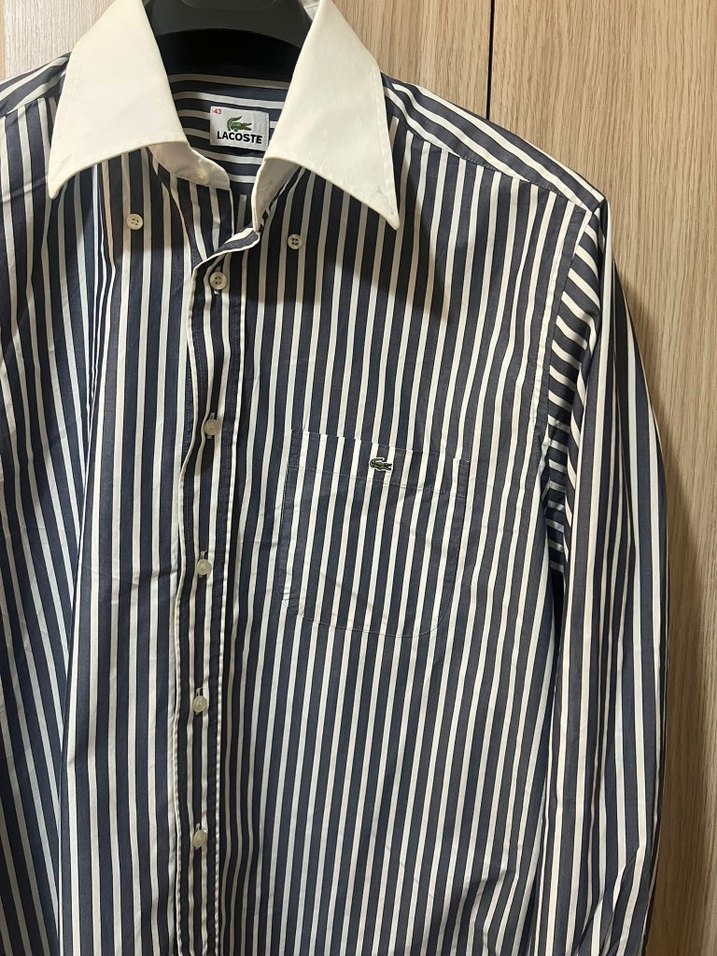 Lacoste Erkek Çizgili Uzun Kollu Gömlek - Görsel 2