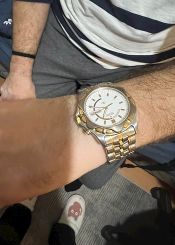 Klasik Tarz Altın Erkek Kol Saati - Görsel 2