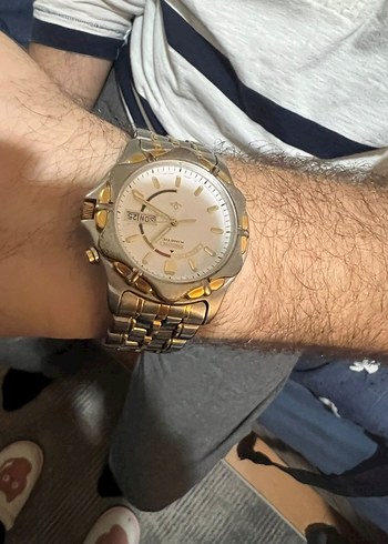 Klasik Tarz Altın Erkek Kol Saati - Görsel 3