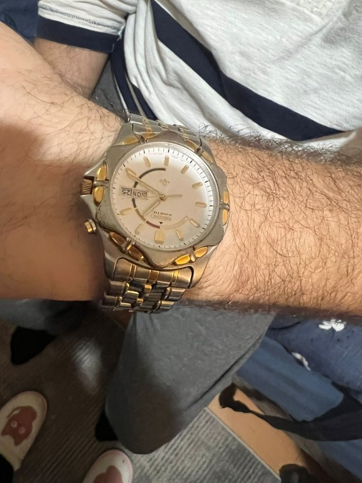 Klasik Tarz Altın Erkek Kol Saati - Görsel 3