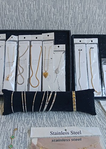 Çelik Takı Seti 22 parça - Görsel 3