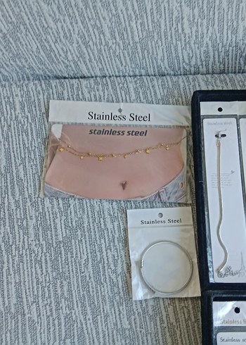 Çelik Takı Seti 22 parça - Görsel 8