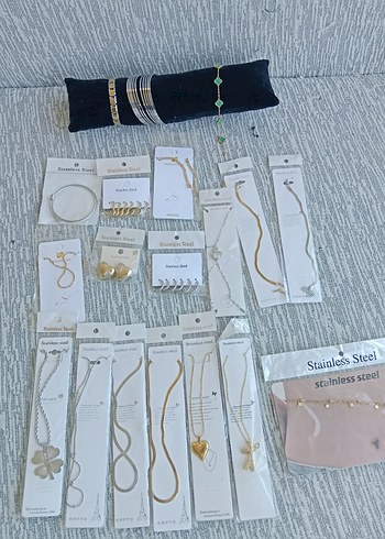 Çelik Takı Seti 22 parça - Görsel 17