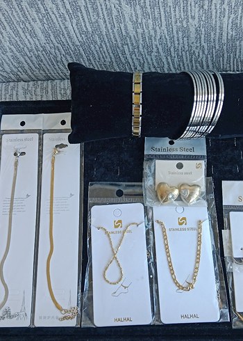 Çelik Takı Seti 22 parça - Görsel 4