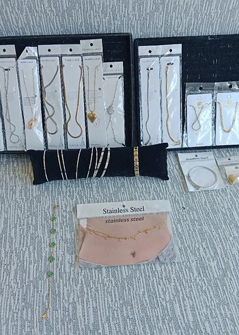 Çelik Takı Seti 22 parça - Görsel 2