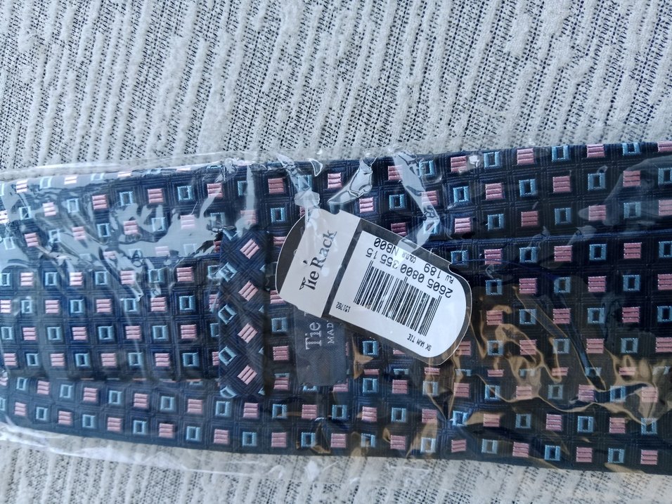 Tia Rack Kravat Mavi Desenli Erkek Kravat - Görsel 2