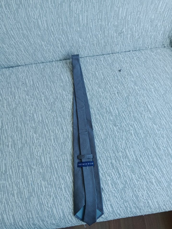 Gri Erkek Kravat - Görsel 3