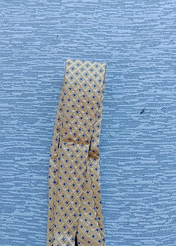 Mavi Parlak Desenli Erkek Kravat - Görsel 3