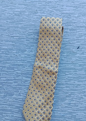 Mavi Parlak Desenli Erkek Kravat - Görsel 4