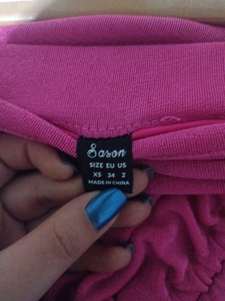 Pembe Drapeli Midi Yırtmaçlı Etek - Görsel 5