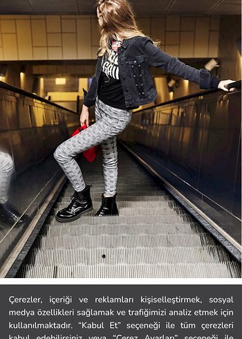 Düğmeli Siyah Kadın Kot Ceket - Görsel 6