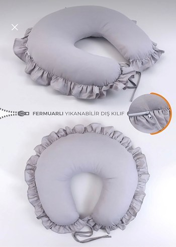 Gri Emzirme ve Hamilelik Destek Yastığı - Görsel 2