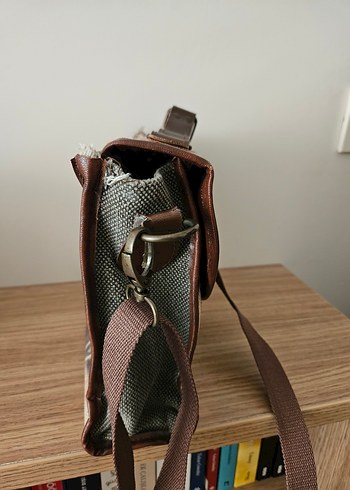 Vintage Baskılı Deri Kadın Çanta - Görsel 5