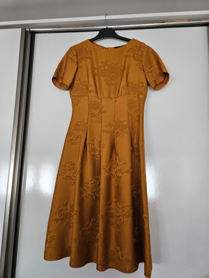 Hardal Adl marka Kadın diz altı Elbise - Görsel 2