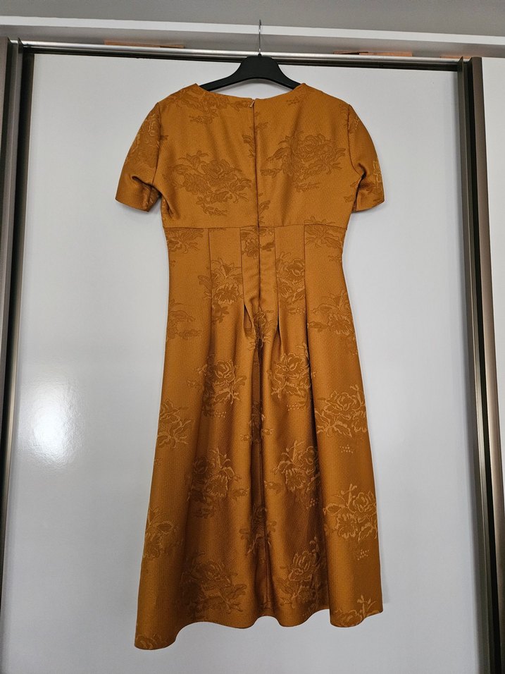 Hardal Adl marka Kadın diz altı Elbise - Görsel 3