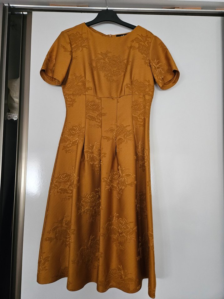 Hardal Adl marka Kadın diz altı Elbise - Görsel 4