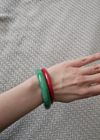 orijinal çinden gelme Yeşim taşı Bileklik - Görsel 2