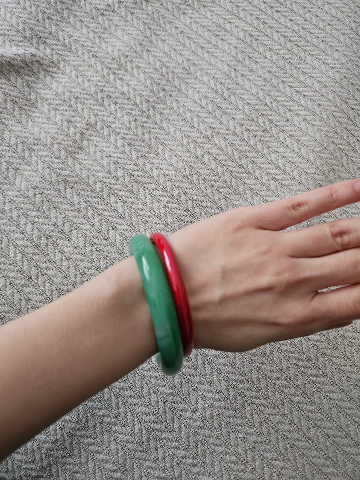 orijinal çinden gelme Yeşim taşı Bileklik - Görsel 2