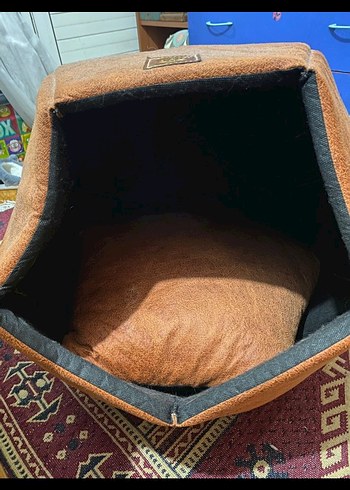 Kahverengi Çokgen Kedi Yatağı - Görsel 3