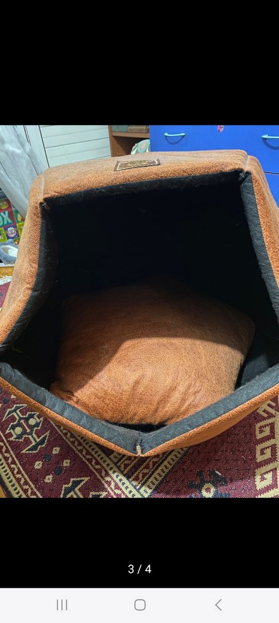 Kahverengi Çokgen Kedi Yatağı - Görsel 3