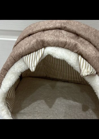 Kahverengi Yumuşak Kedi Evi - Görsel 2