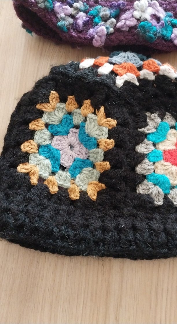 Renkli Örgü Bohem çocuk Bere - Görsel 2