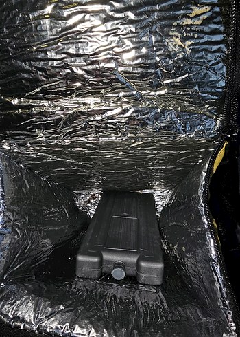 Renkli Baskılı Sarı Termo çanta - Görsel 7