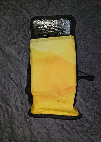 Renkli Baskılı Sarı Termo çanta - Görsel 2