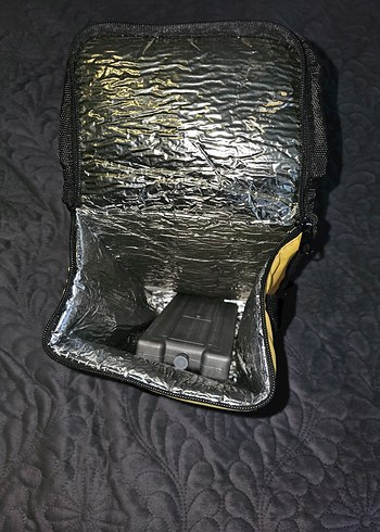 Renkli Baskılı Sarı Termo çanta - Görsel 3