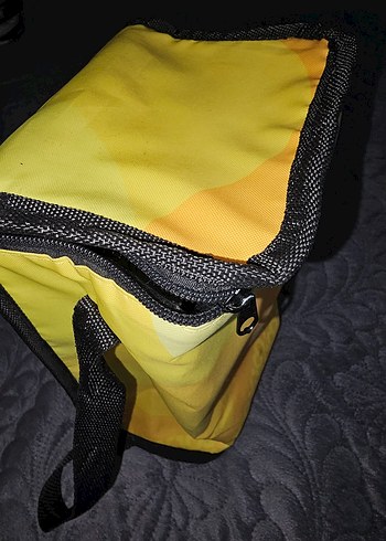 Renkli Baskılı Sarı Termo çanta - Görsel 5