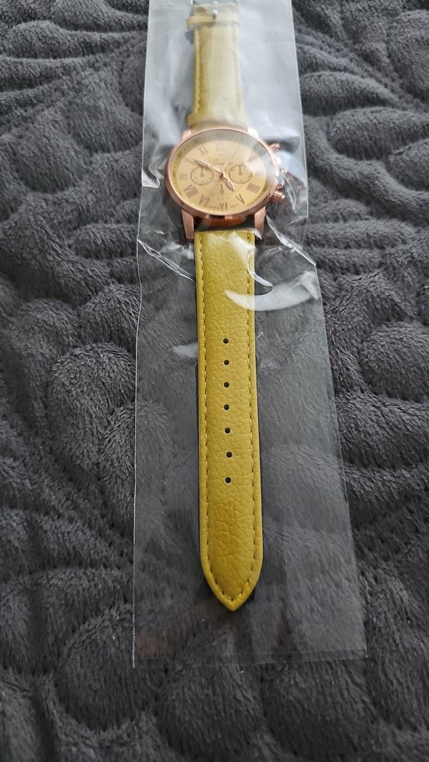 Sarı Kadın Saat, Kemer Detaylı - Görsel 2