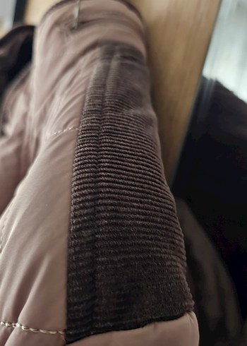 Düğmeli+fermuarlı Erkek Açık kahverengi Mont - Görsel 5