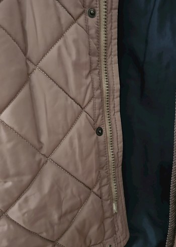 Düğmeli+fermuarlı Erkek Açık kahverengi Mont - Görsel 3