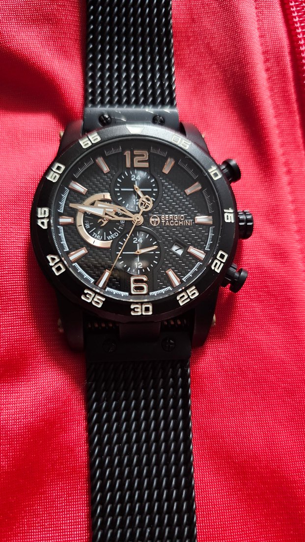 Erkek Siyah Renkli Biker Saat - Görsel 2