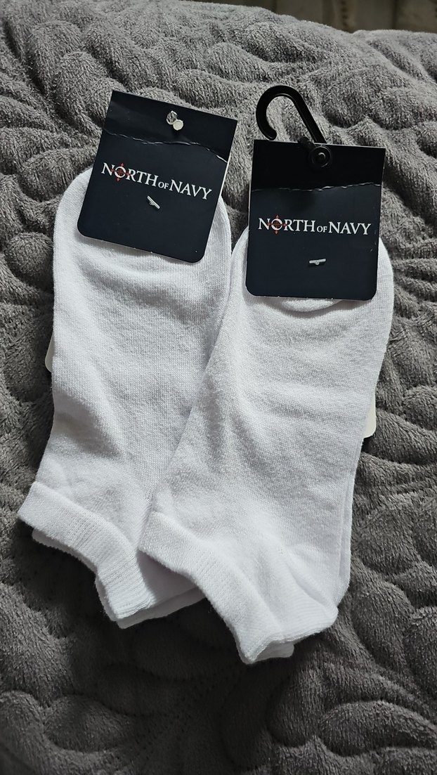 North of Navy Beyaz Midi Erkek Çorabı - Görsel 2