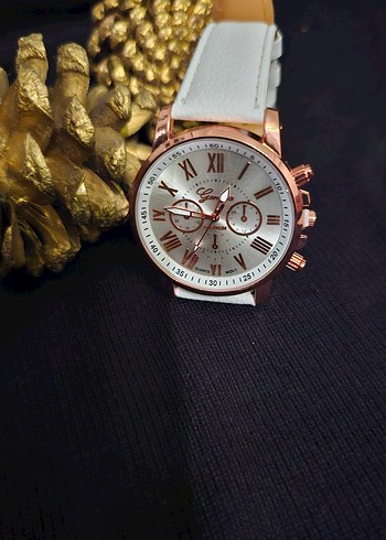 Beyaz inci kolye ile Kadın Kol Saati - Görsel 2