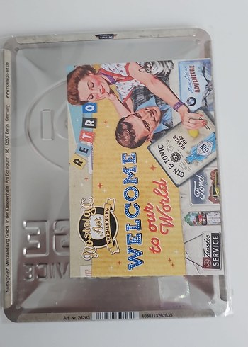 Audi Vintage Garaj Metal Rozeti - Görsel 2