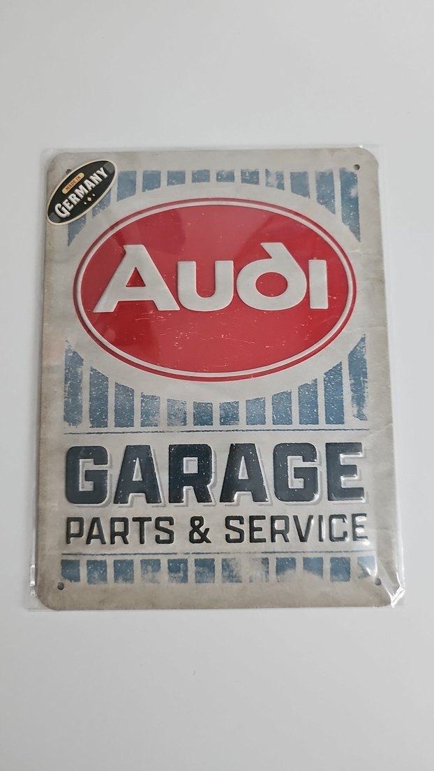 Audi Vintage Garaj Metal Rozeti - Görsel 4
