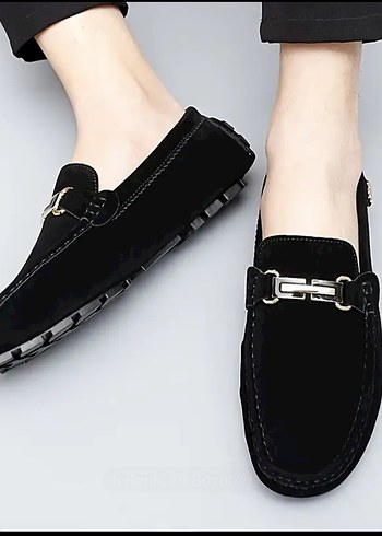 Siyah Süet Erkek Loafer.YENİ - Görsel 2